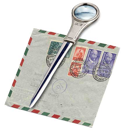 ouvre lettres loupe personnalisé